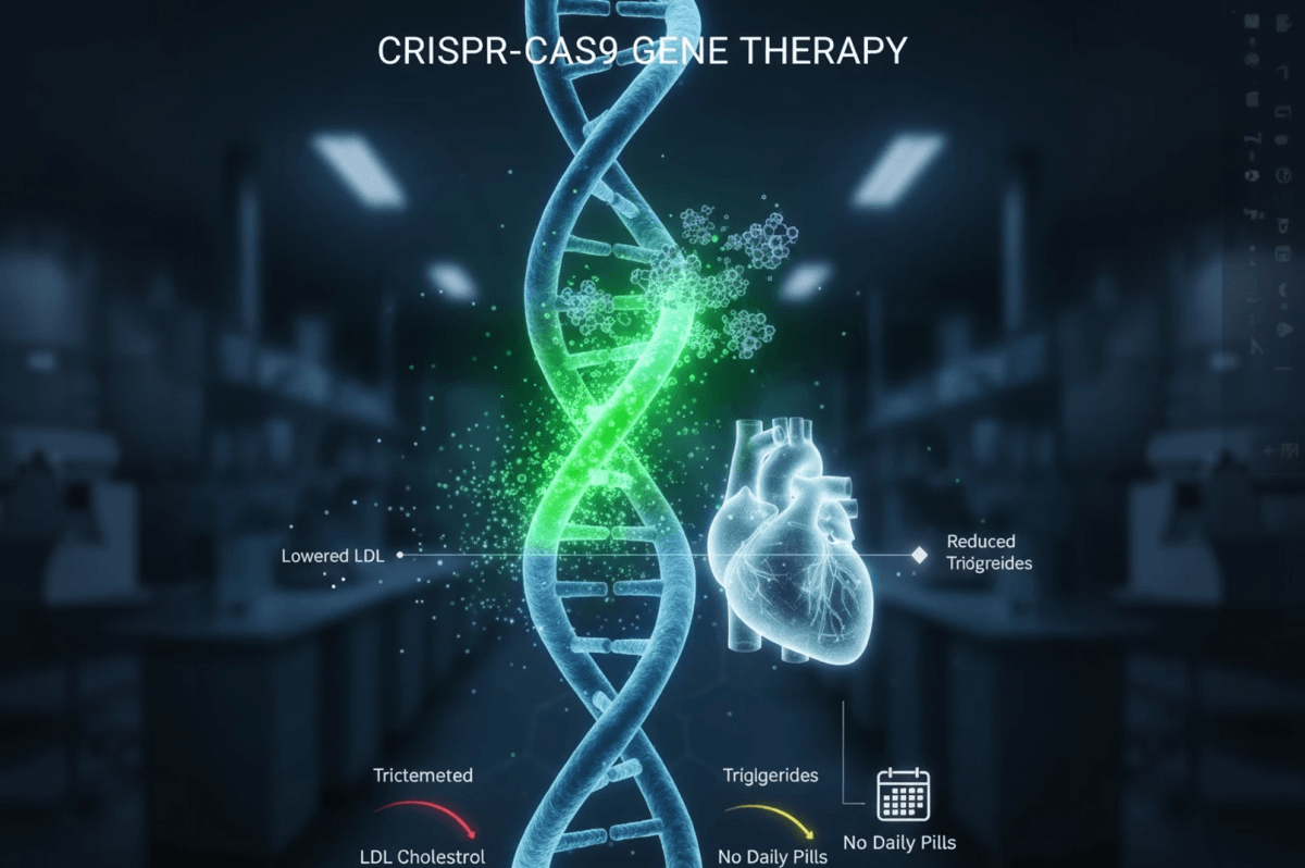 Gene Editing Lowers LDL and Triglycerides in First-in-Human Trial