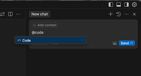 Chat sidebar reading your project context