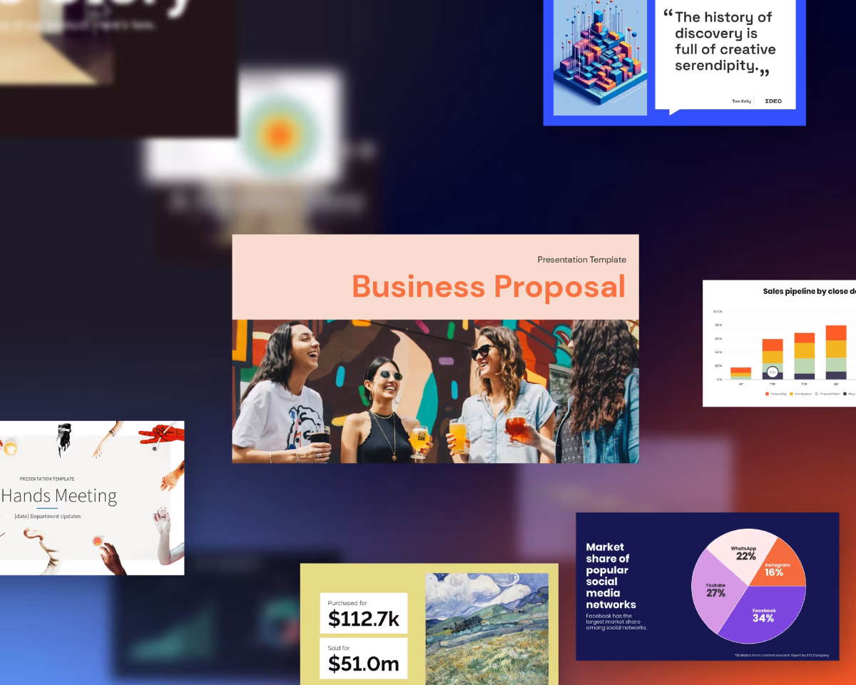 A smart-template slide