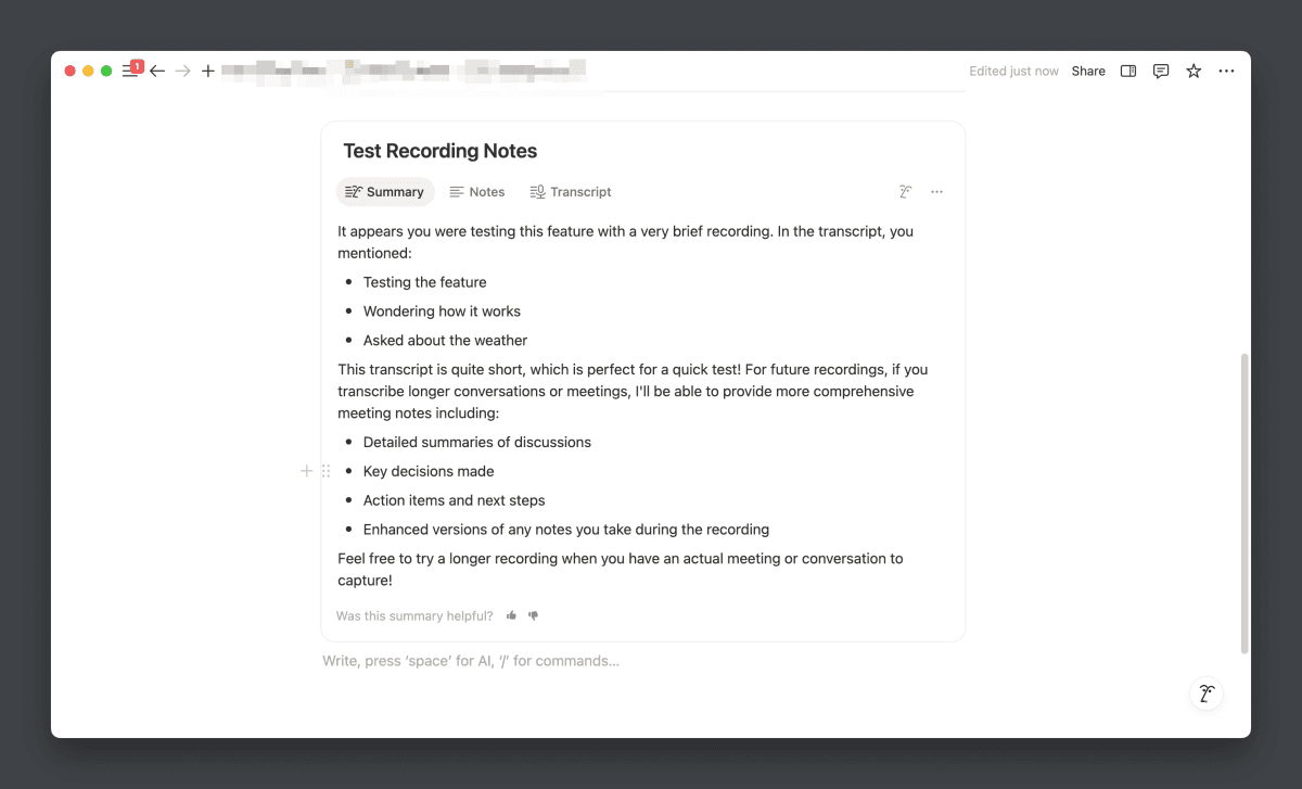 AI Meeting Notes