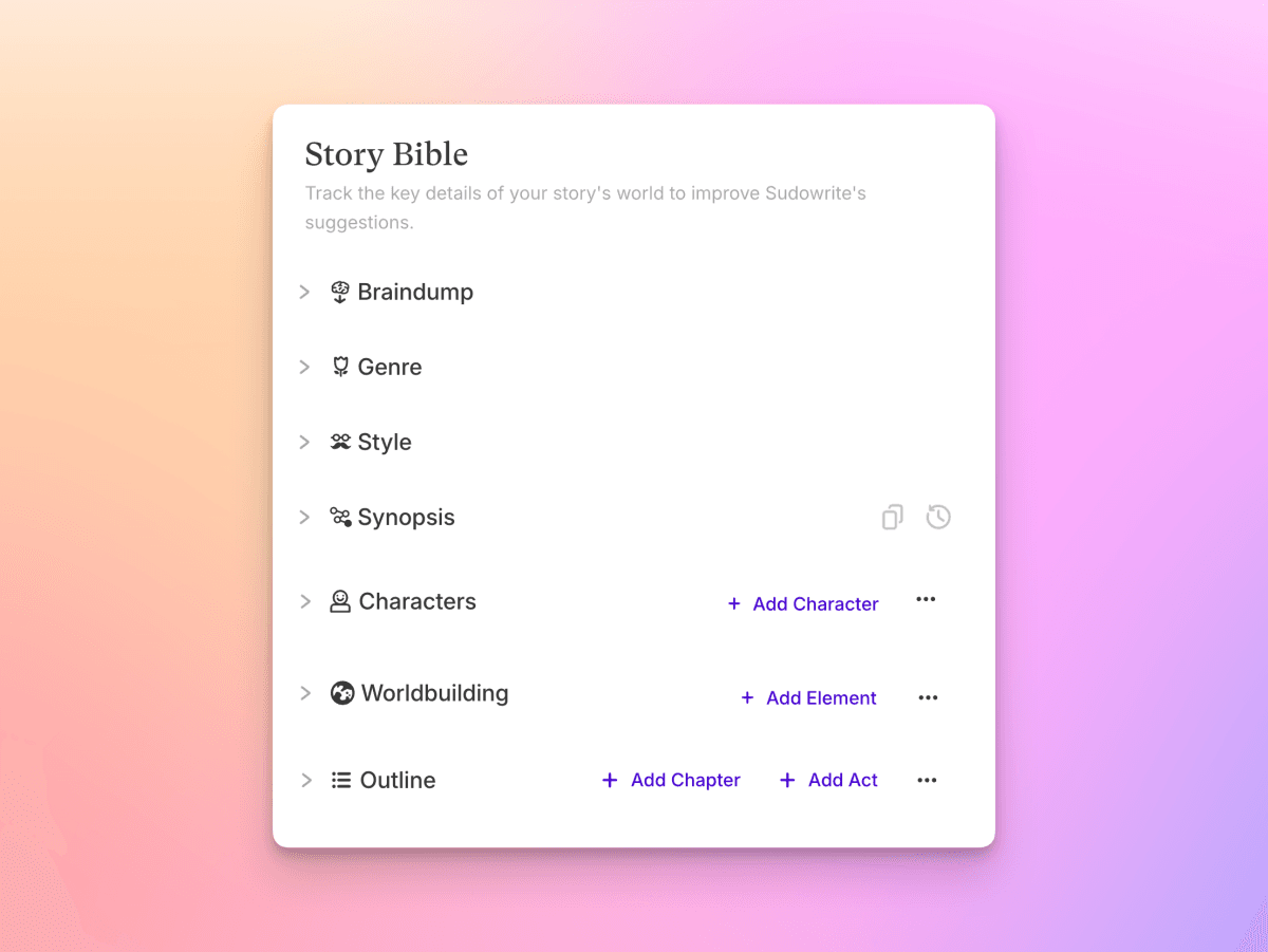 Story Bible